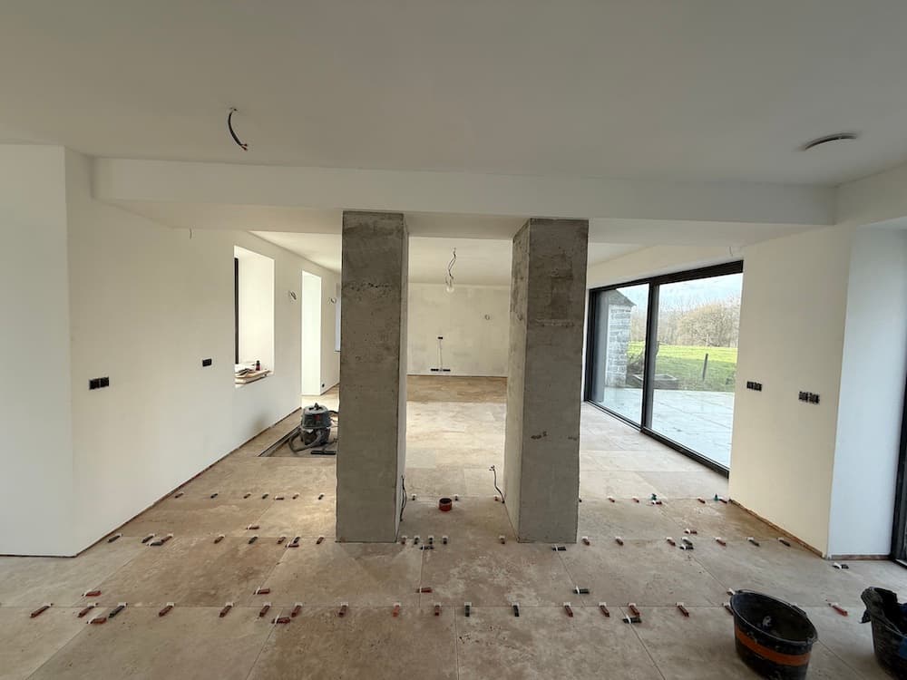 Projet travertin — salon